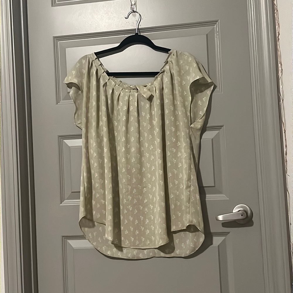 Lauren Conrad light green/sage blouse. XL
